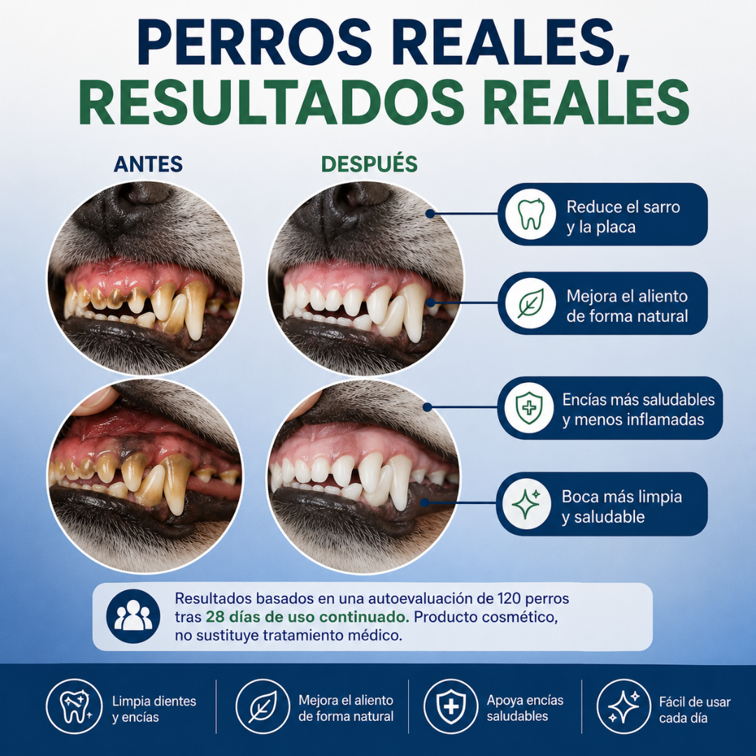 NuviPaws™ | Cuidado Dental Probiótico Natural para Perros