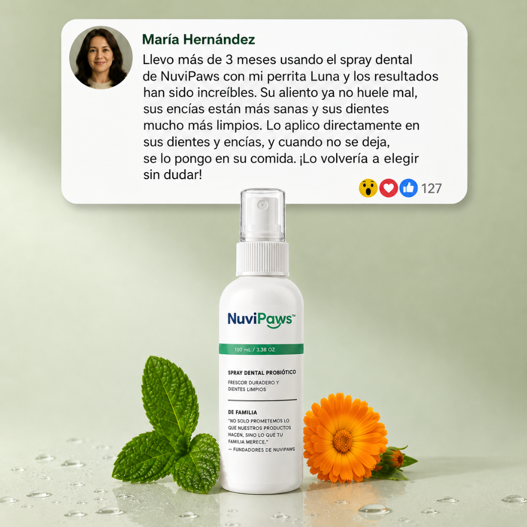NuviPaws™ | Cuidado Dental Probiótico Natural para Perros